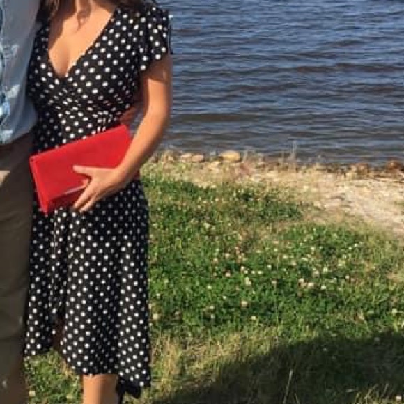 Stunning polka dot dress size small/ will fit medium - Picture 3 of 3